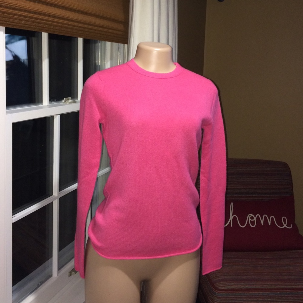 J Crew 100% Cashmere sweater pink XS